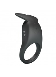 Черное перезаряжаемое виброкольцо Carlton - Baile - в Ставрополе купить с доставкой