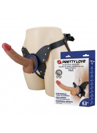 Поясной страпон Wells: трусики в форме бабочки и фаллоимитатор-насадка - Baile - купить с доставкой в Ставрополе