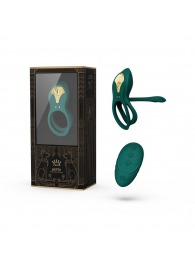 Зеленое эрекционное виброкольцо Bayek с пультом ДУ - Zalo - в Ставрополе купить с доставкой