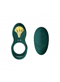 Зеленое эрекционное виброкольцо Bayek с пультом ДУ - Zalo - в Ставрополе купить с доставкой