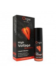 Жидкий вибратор Orgie High Voltage Strawberry - 15 мл. - ORGIE - купить с доставкой в Ставрополе