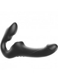 Черный безремневой страпон с 3 моторами - Ibiza - купить с доставкой в Ставрополе