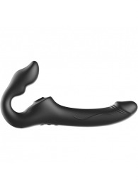 Черный безремневой страпон с 3 моторами - Ibiza - купить с доставкой в Ставрополе