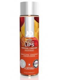 Лубрикант на водной основе с ароматом персика JO Flavored Peachy Lips - 120 мл. - System JO - купить с доставкой в Ставрополе