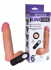 Фаллическая насадка Харнесс UNICOCK 6  с вибрацией - 18 см. - LOVETOY (А-Полимер) - купить с доставкой в Ставрополе