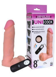 Фаллическая насадка Харнесс UNICOCK 8  с вибрацией - 20 см. - LOVETOY (А-Полимер) - купить с доставкой в Ставрополе
