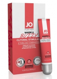 Клиторальный крем JO WARM   BUZZY CLITORAL GEL - 10 мл. - System JO - купить с доставкой в Ставрополе