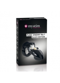 Пояс верности с электростимуляцией Mystim Pubic Enemy No1 Black Edition - MyStim - купить с доставкой в Ставрополе