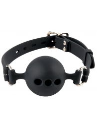 Силиконовый кляп-шар с отверстиями для дыхания Silicone Breathable Ball Gag Small - Pipedream - купить с доставкой в Ставрополе