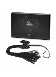 Чёрная плётка Lilly Whip Bijoux - Bijoux Indiscrets - купить с доставкой в Ставрополе