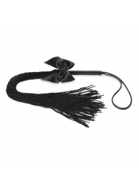 Чёрная плётка Lilly Whip Bijoux - Bijoux Indiscrets - купить с доставкой в Ставрополе