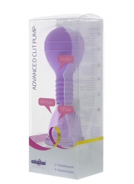 Фиолетовая помпа для клитора PREMIUM RANGE ADVANCED CLIT PUMP - Seven Creations