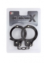 Чёрные наручники из листового металла BONDX METAL CUFFS BLACK - Dream Toys - купить с доставкой в Ставрополе