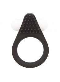 Чёрное эрекционное кольцо LIT-UP SILICONE STIMU RING 1 BLACK - Dream Toys - в Ставрополе купить с доставкой