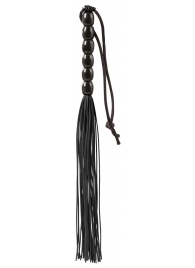 Чёрная мини-плеть из резины Rubber Mini Whip - 22 см. - Blush Novelties - купить с доставкой в Ставрополе