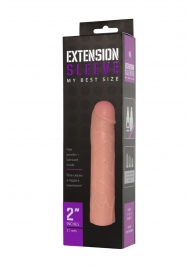 Насадка-удлинитель Extension sleeve телесного цвета - 18,5 см. - Sitabella - в Ставрополе купить с доставкой