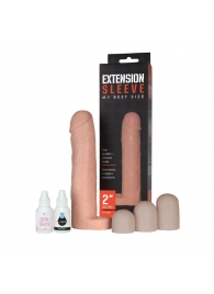 Насадка-удлинитель Extension sleeve с подхватом мошонки - 19 см. - Sitabella - в Ставрополе купить с доставкой