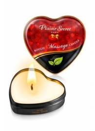 Массажная свеча с нейтральным ароматом Bougie Massage Candle - 35 мл. - Plaisir Secret - купить с доставкой в Ставрополе