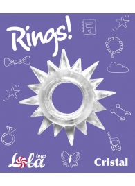 Прозрачное эрекционное кольцо Rings Cristal - Lola Games - в Ставрополе купить с доставкой