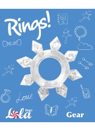 Прозрачное эрекционное кольцо Rings Gear - Lola Games - в Ставрополе купить с доставкой