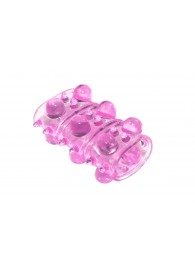 Розовая насадка на пенис Rings Armour - Lola Games - в Ставрополе купить с доставкой
