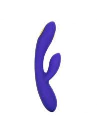 Фиолетовый вибратор с функцией электростимуляции Intimate E-Stimulator Dual Wand - 21,5 см. - California Exotic Novelties - купить с доставкой в Ставрополе