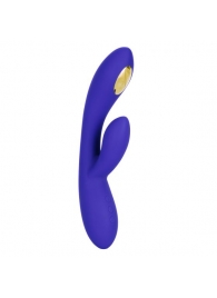 Фиолетовый вибратор с функцией электростимуляции Intimate E-Stimulator Dual Wand - 21,5 см. - California Exotic Novelties - купить с доставкой в Ставрополе