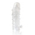Закрытая прозрачная рельефная насадка Crystal sleeve - 13 см. - Erowoman-Eroman - в Ставрополе купить с доставкой