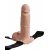 Телесный перезаряжаемый вибрострапон 7  Hollow Rechargeable Strap-on with Balls - 20,3 см. - Pipedream - купить с доставкой в Ставрополе