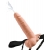 Телесный полый страпон с имитацией эякуляции 7.5  Hollow Squirting Strap-On with Balls Flesh - 21,6 см. - Pipedream - купить с доставкой в Ставрополе