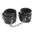Черные оковы на ноги Obey Me Leather Ankle Cuffs - Chisa - купить с доставкой в Ставрополе