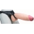 Телесный реалистичный фаллоимитатор на черных трусиках Real Big Strap-On - 34,5 см. - LOVETOY (А-Полимер) - купить с доставкой в Ставрополе