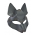 Серая маска Wolf с клепками - Sitabella - купить с доставкой в Ставрополе