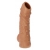 Телесная насадка с пупырышками и открытой головкой Nude Sleeve M - 12 см. - KOKOS - в Ставрополе купить с доставкой