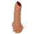 Телесная насадка с усиками и открытой головкой Nude Sleeve L - 14 см. - KOKOS - в Ставрополе купить с доставкой