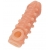 Телесная закрытая насадка с шариками Cock Sleeve Size S - 13,8 см. - KOKOS - в Ставрополе купить с доставкой
