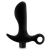 Черный анальный вибратор Silicone Vibrating Prostate Massager 01 - 10,8 см. - Blush Novelties - в Ставрополе купить с доставкой