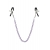Зажимы для сосков с фиолетовой цепочкой Sweet Caress Nipple Chain - Sweet Caress - купить с доставкой в Ставрополе
