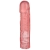 Розовая фаллическая насадка Vac-U-Lock 8  Crystal Jellies Dong - 20,3 см. - Doc Johnson - купить с доставкой в Ставрополе