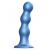 Голубая насадка Strap-On-Me Dildo Plug Balls size L - Strap-on-me - купить с доставкой в Ставрополе