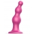 Розовая насадка Strap-On-Me Dildo Plug Beads size L - Strap-on-me - купить с доставкой в Ставрополе