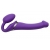 Фиолетовый безремневой вибрострапон Vibrating Bendable Strap-On - size L - Strap-on-me - купить с доставкой в Ставрополе
