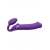 Фиолетовый безремневой вибрострапон Silicone Bendable Strap-On - size XL - Strap-on-me - купить с доставкой в Ставрополе