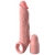 Телесная насадка-удлинитель 2 Inch Silicone X-tension with Strap - 20,3 см. - Pipedream - в Ставрополе купить с доставкой