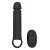 Черная насадка-удлинитель с вибрацией Vibrating Extender With Remote - Dream Toys - в Ставрополе купить с доставкой