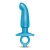 Голубая анальная пробка для массажа простаты Hither Silicone Prostate Plug - 14,3 см. - b-Vibe - в Ставрополе купить с доставкой