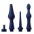 Набор из 3 универсальных насадок для анального душа Universal 3 Piece Silicone Enema Attachment Set - XR Brands - купить с доставкой в Ставрополе