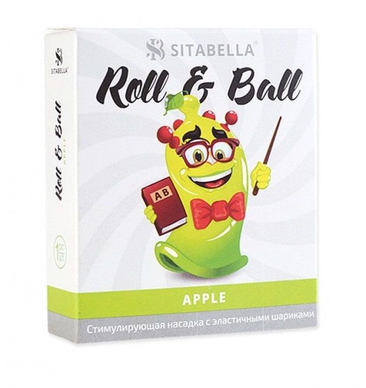 Стимулирующий презерватив-насадка Roll   Ball Apple - Sitabella - купить с доставкой в Ставрополе