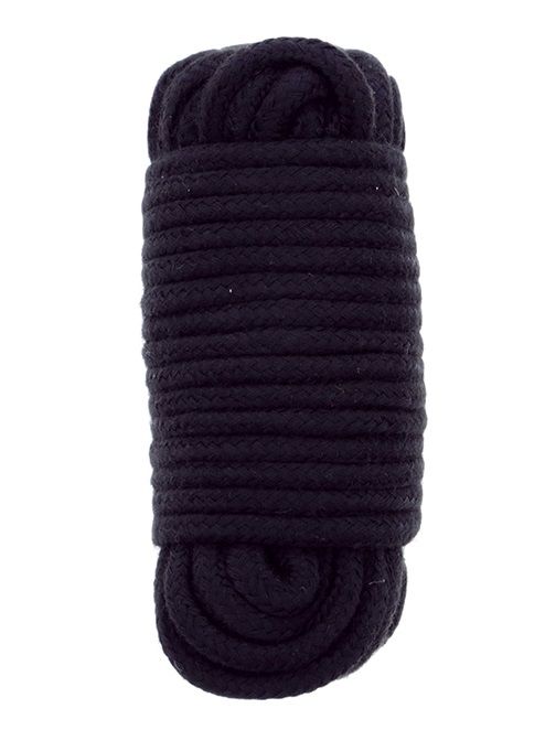 Черная веревка для связывания BONDX LOVE ROPE - 10 м. - Dream Toys - купить с доставкой в Ставрополе