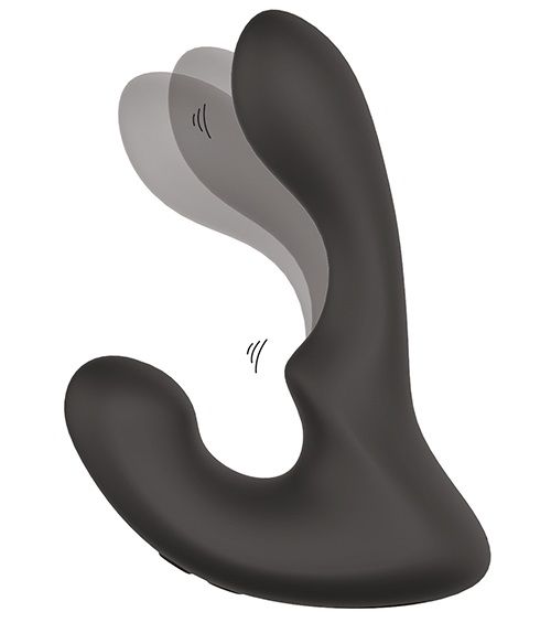 Чёрный массажер простаты с 2 моторами BOOTY ROCKER - Dream Toys - в Ставрополе купить с доставкой